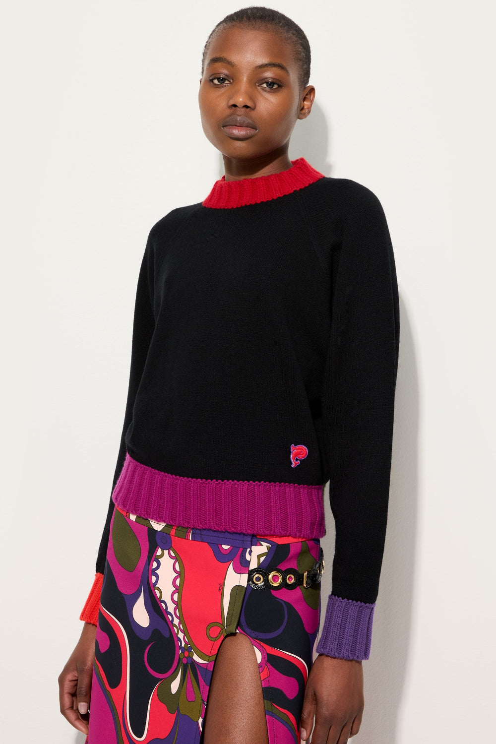 Pucci Sweater with Color Block Details