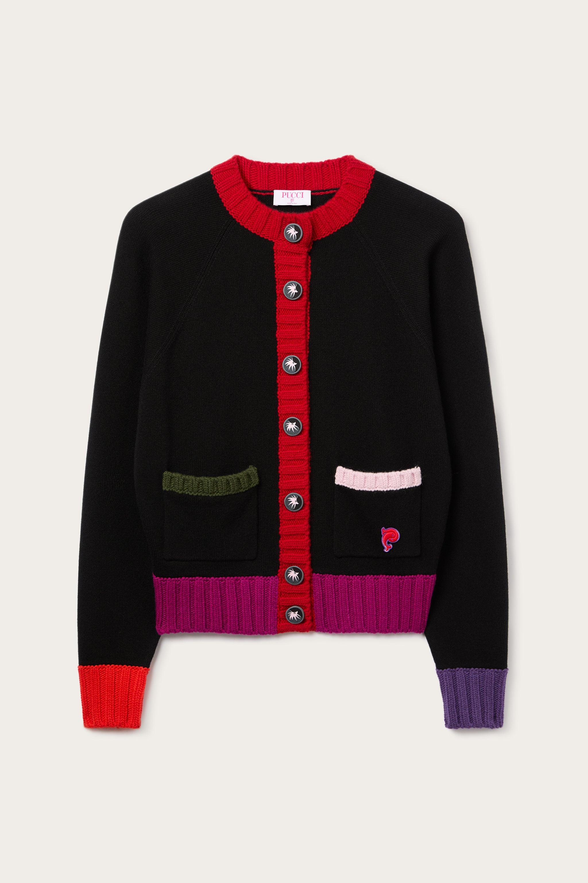 Pucci Color Block Cardigan