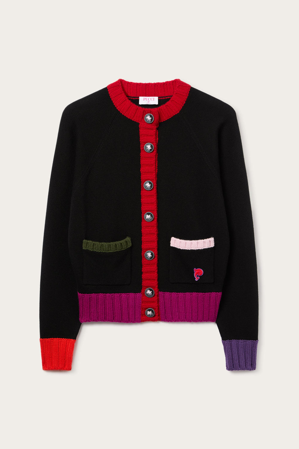 Pucci Color Block Cardigan