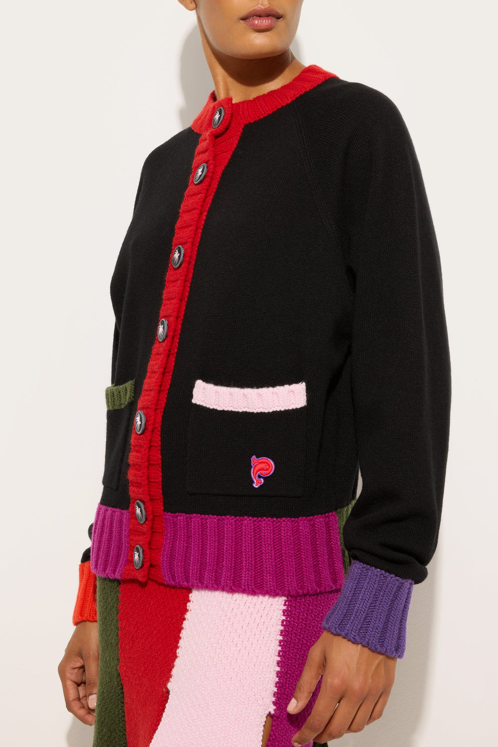 Pucci Color Block Cardigan