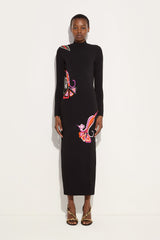 Pucci Orchidee Jacquard Long Fitted Dress