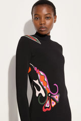 Pucci Orchidee Jacquard Long Fitted Dress