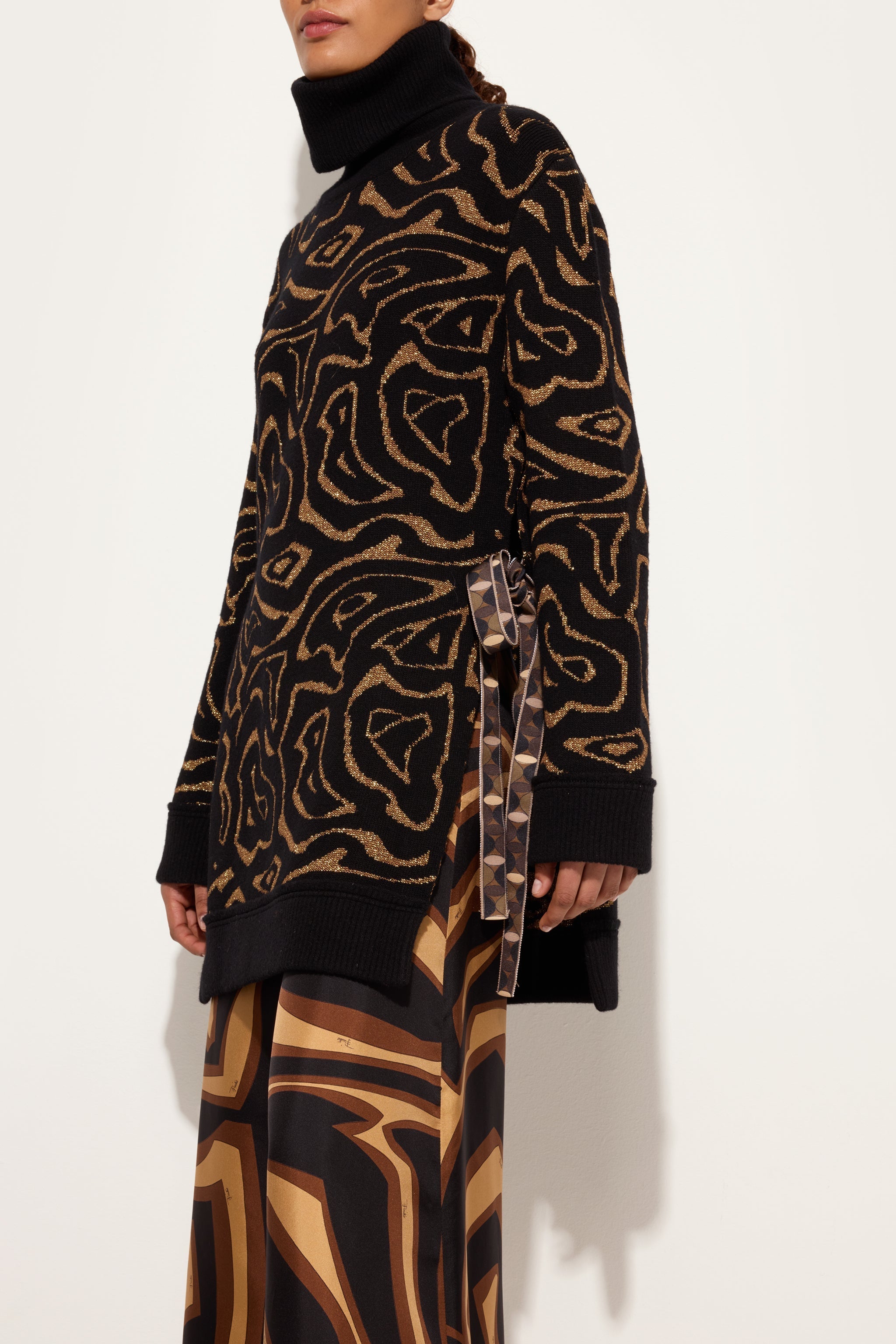Pucci Labirinto Print Oversized Sweater
