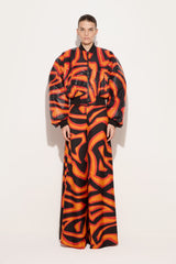 Pucci Labirinto Print Silk Palazzo Pants