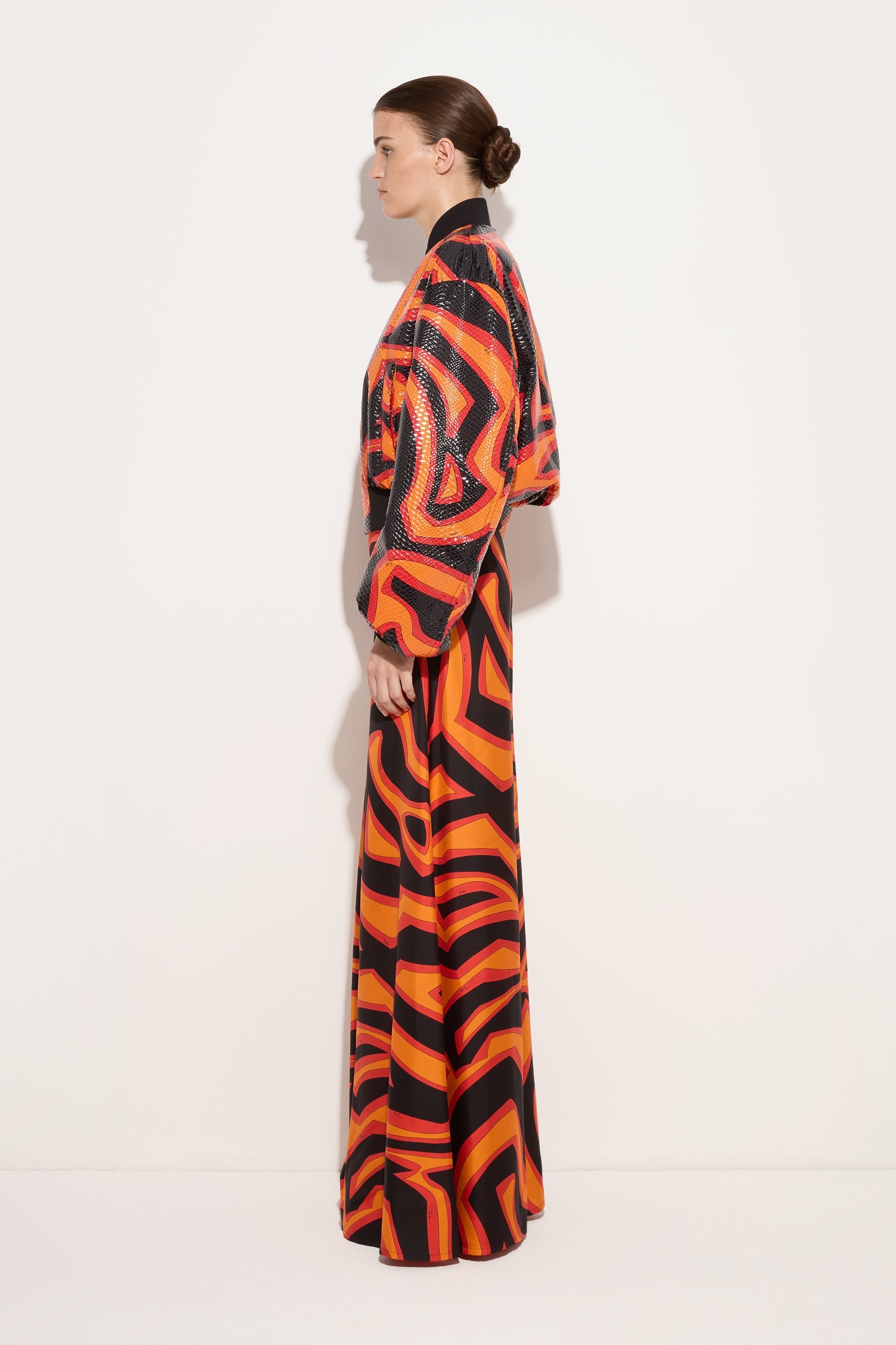 Pucci Labirinto Print Silk Palazzo Pants