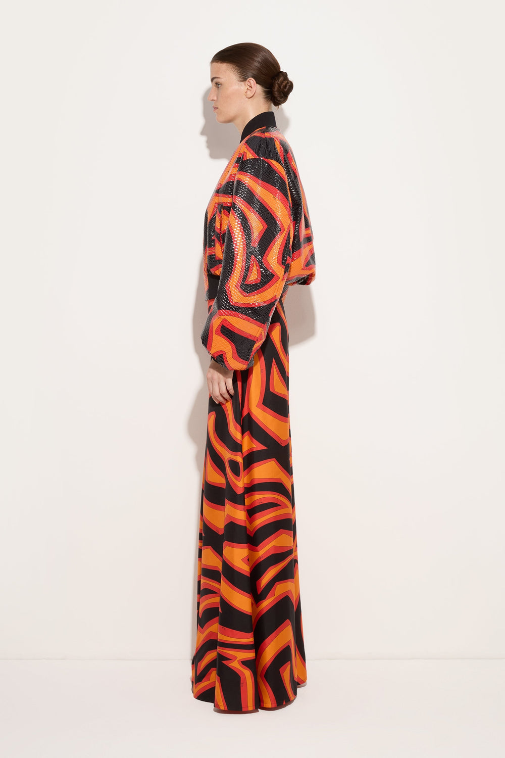 Pucci Labirinto Print Silk Palazzo Pants