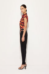 Pucci Flowing Pants with Printed Belt