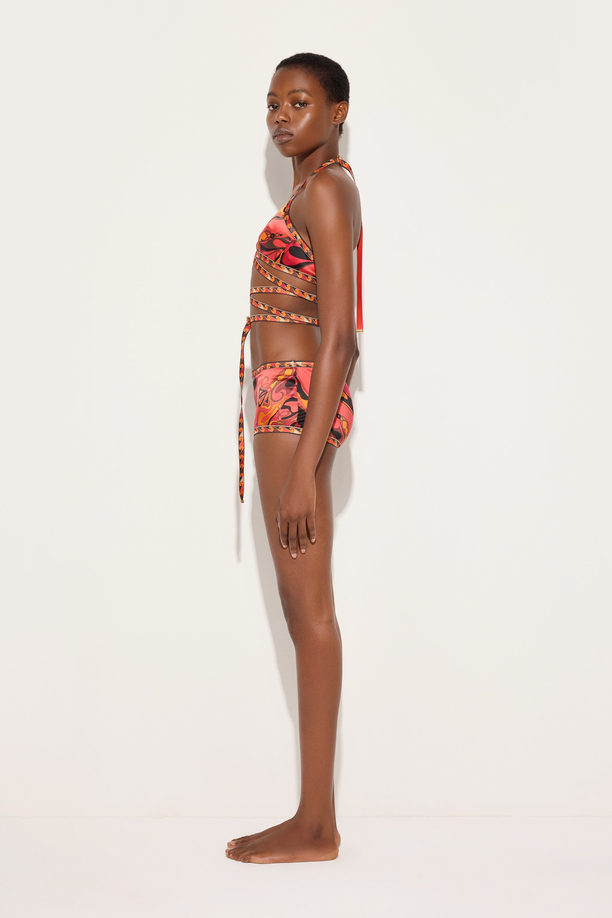 Pucci Orchidee Print Silk Coulotte
