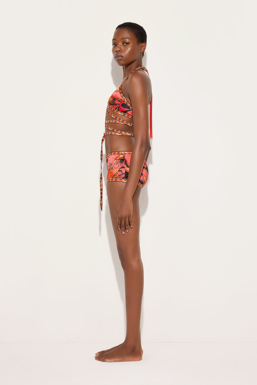 Pucci Orchidee Print Silk Coulotte