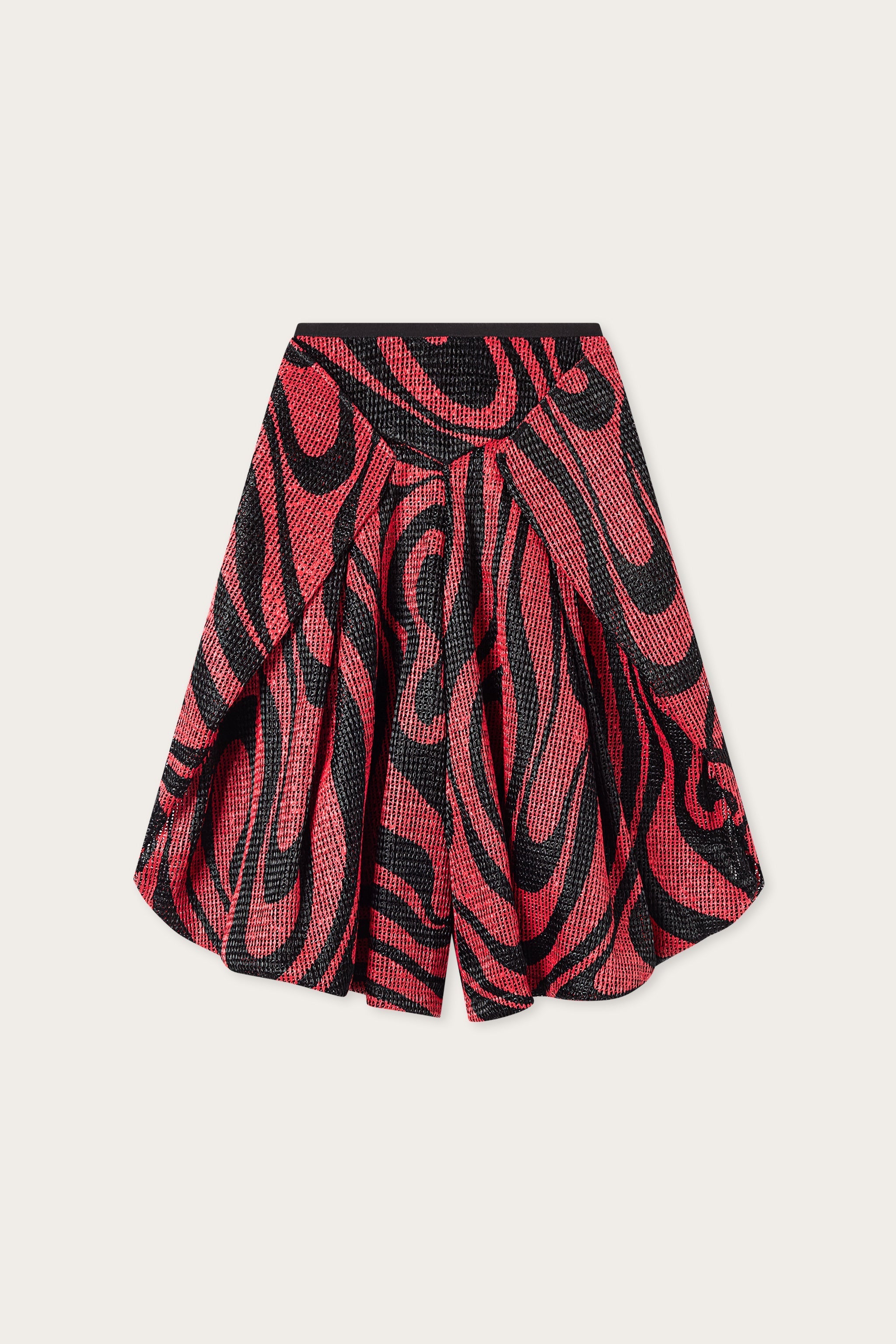 Pucci Marmo Print Rafia Wide Pants