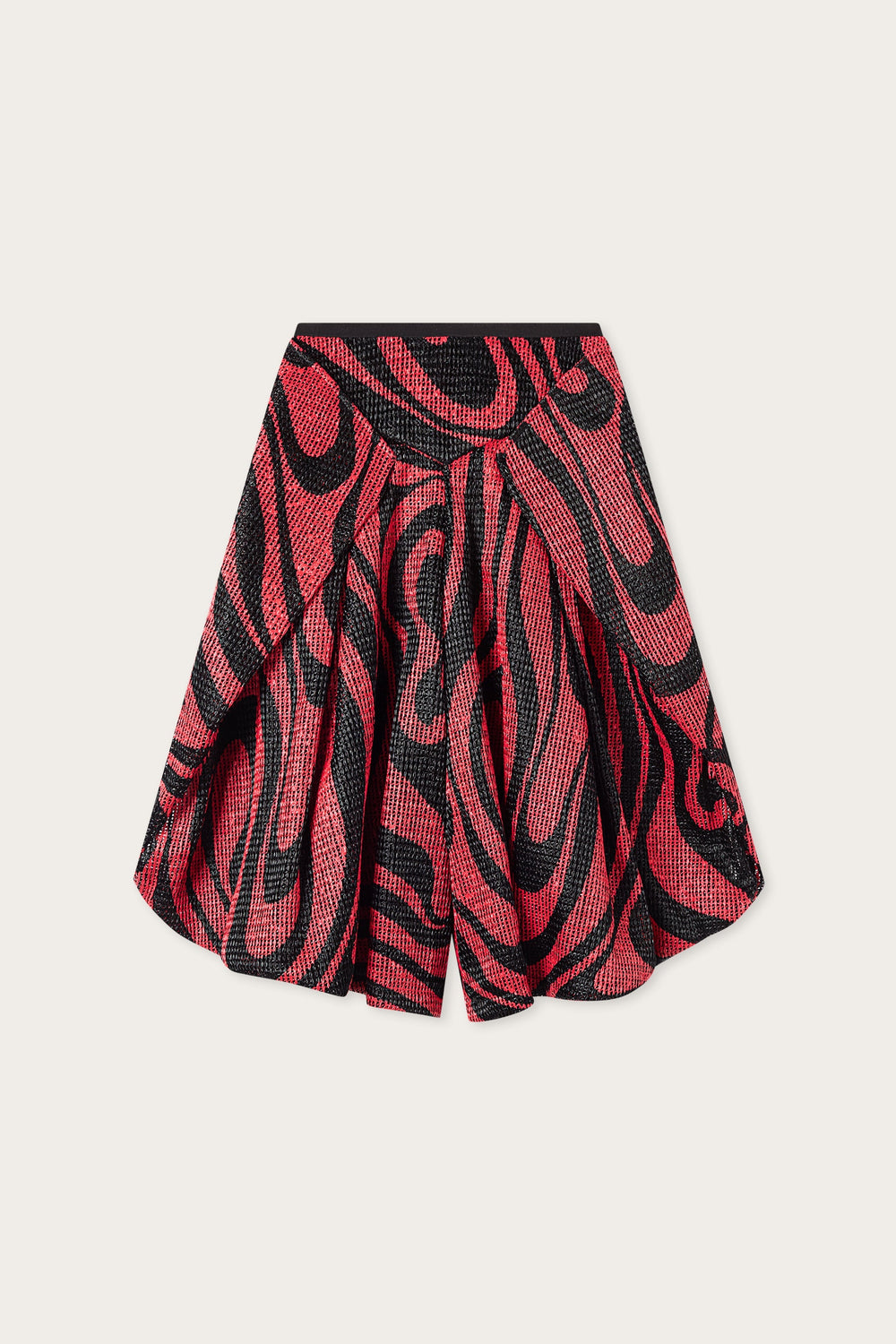 Pucci Marmo Print Rafia Wide Pants
