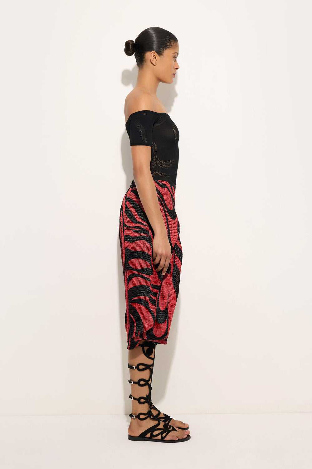 Pucci Marmo Print Rafia Wide Pants