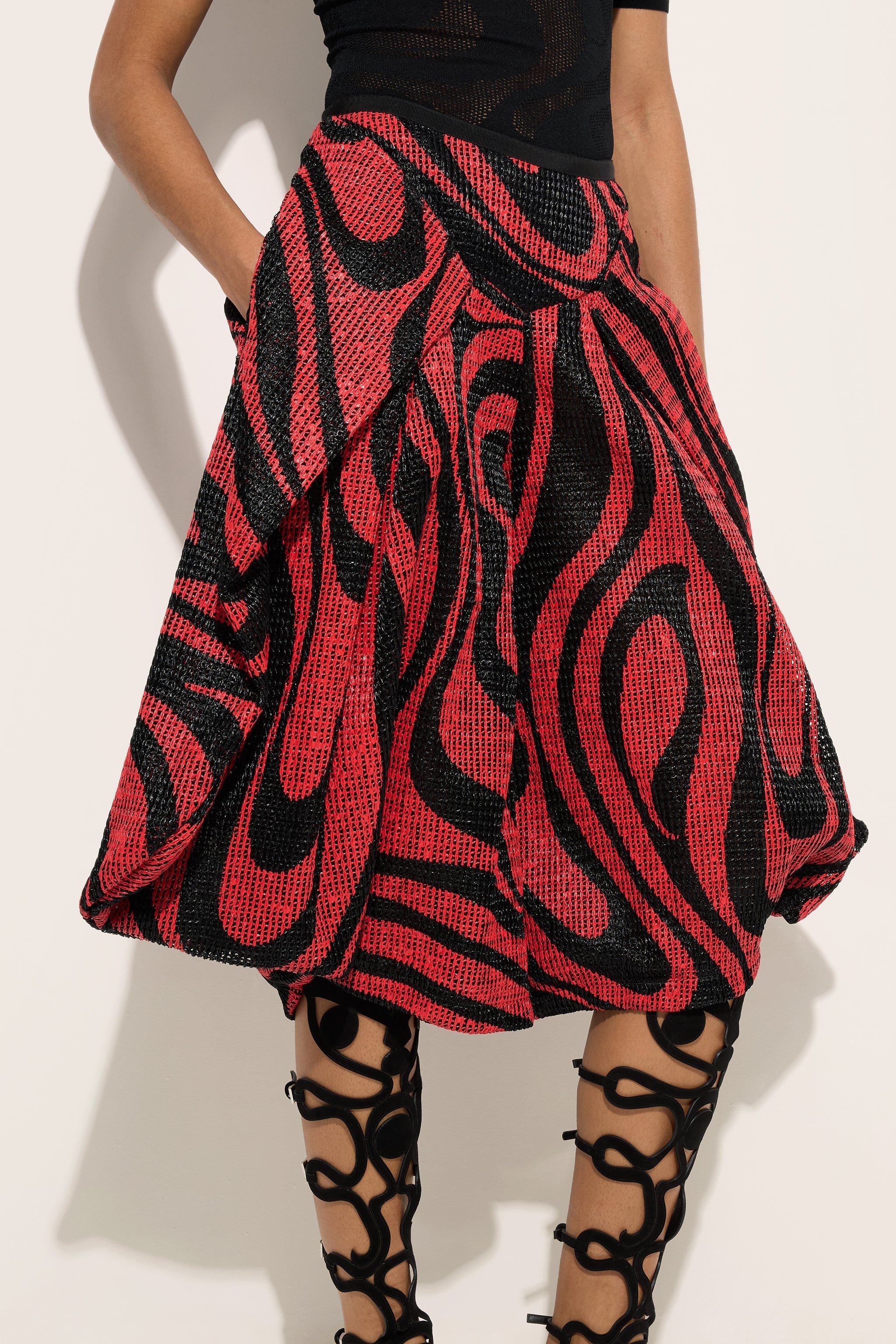 Pucci Marmo Print Rafia Wide Pants