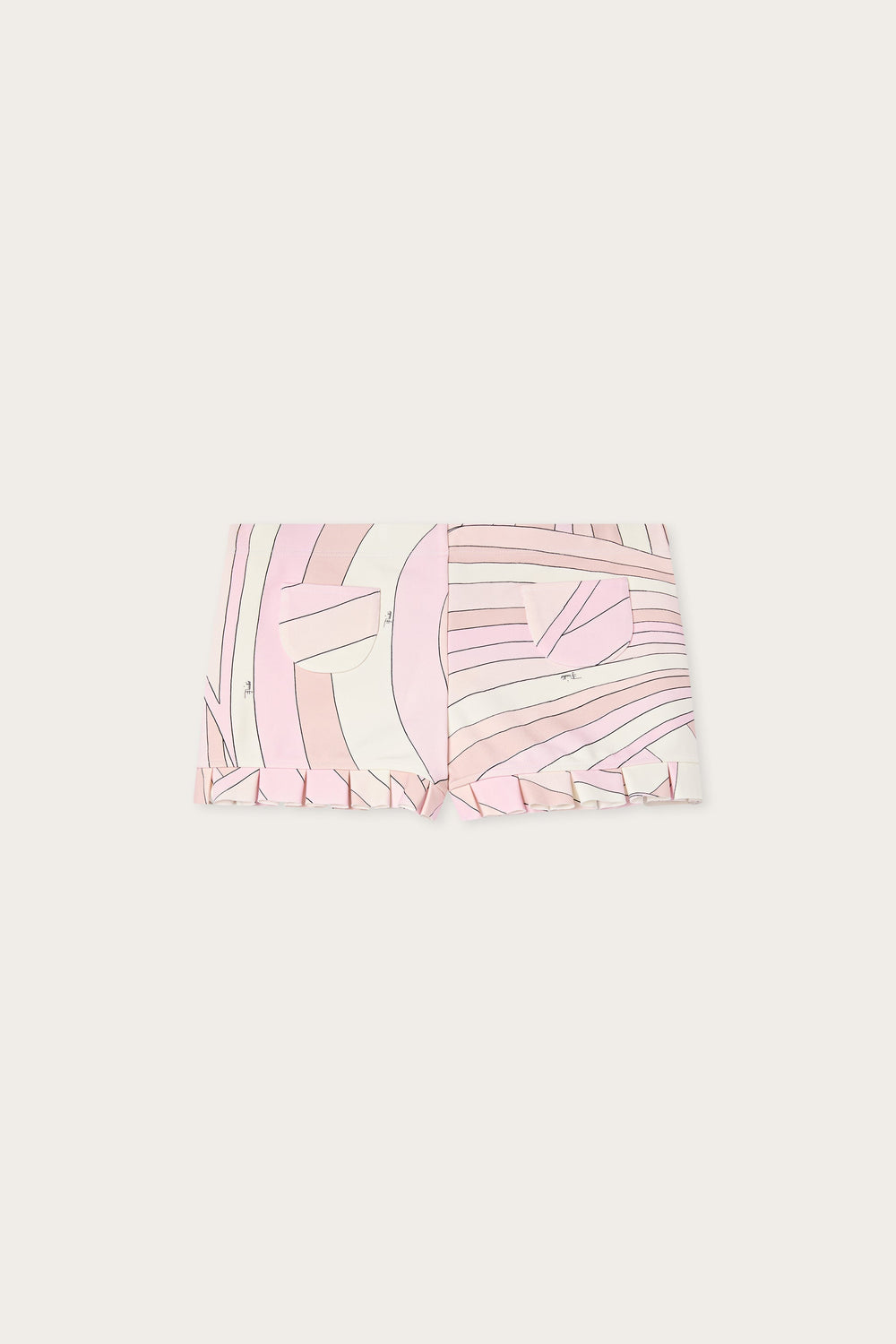 Pucci Iride Print Jersey Shorts