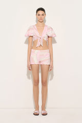 Pucci Iride Print Jersey Shorts