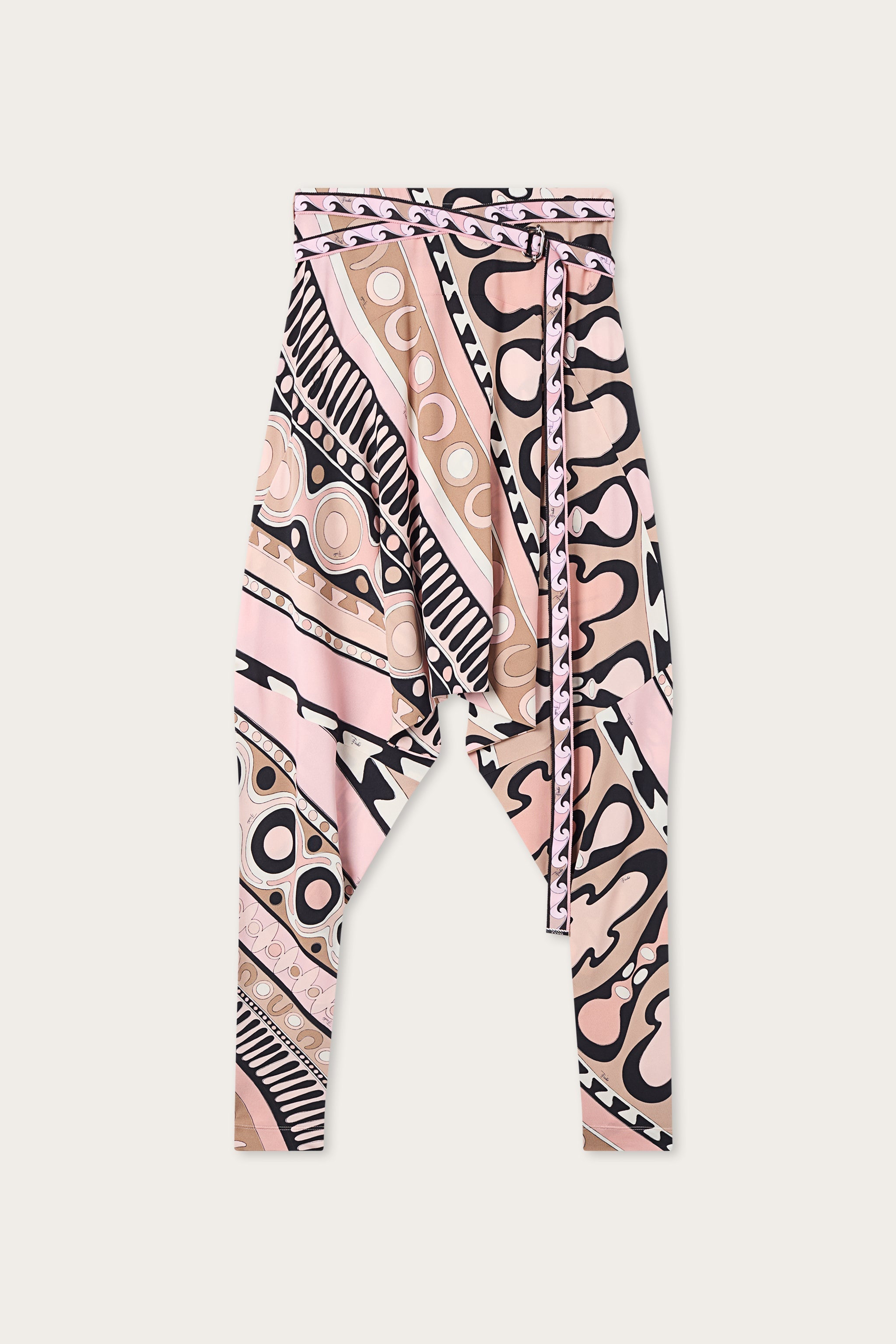 Pucci Flowing Pants with Printed Belt