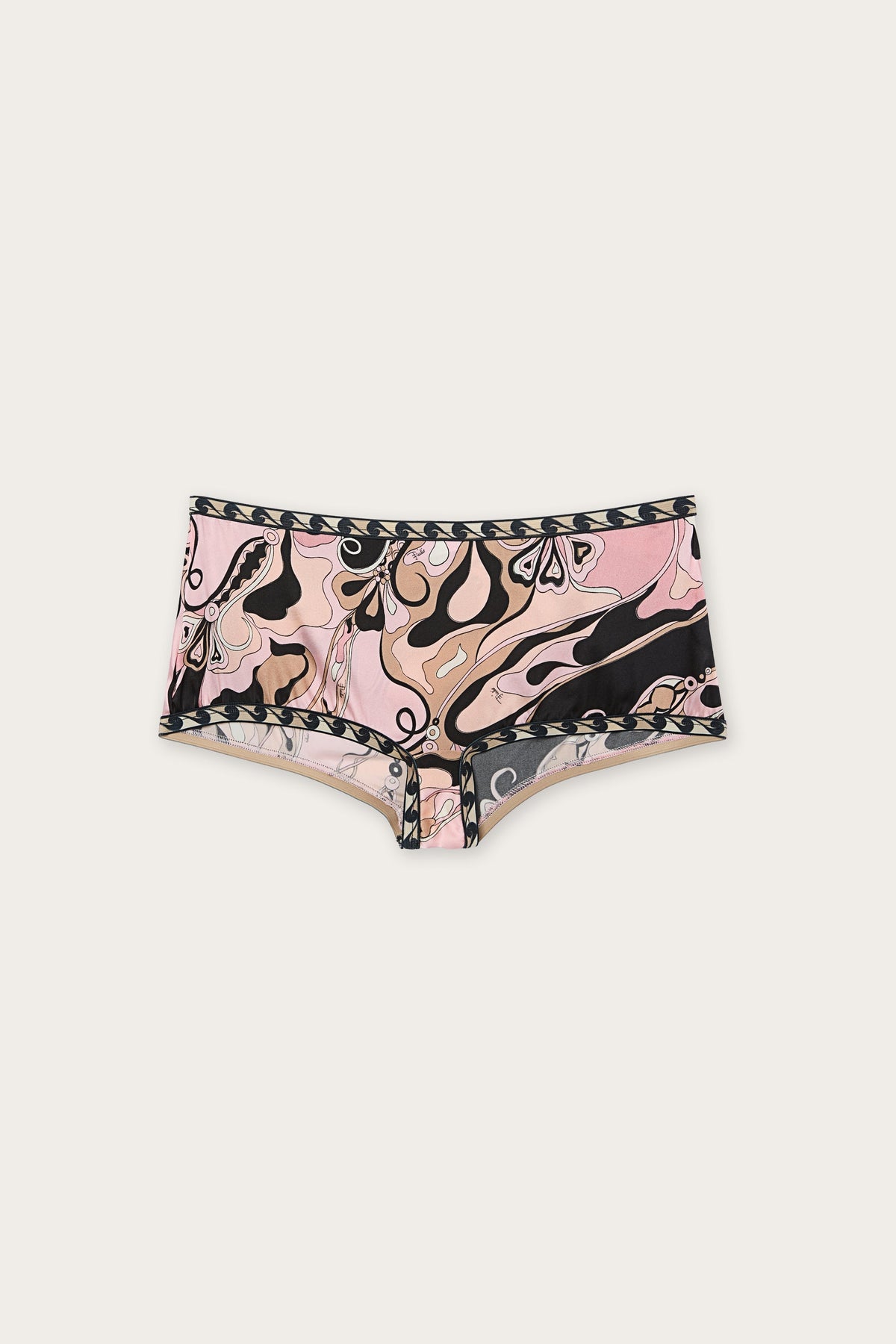 Pucci Orchidee Print Silk Satin Culottes
