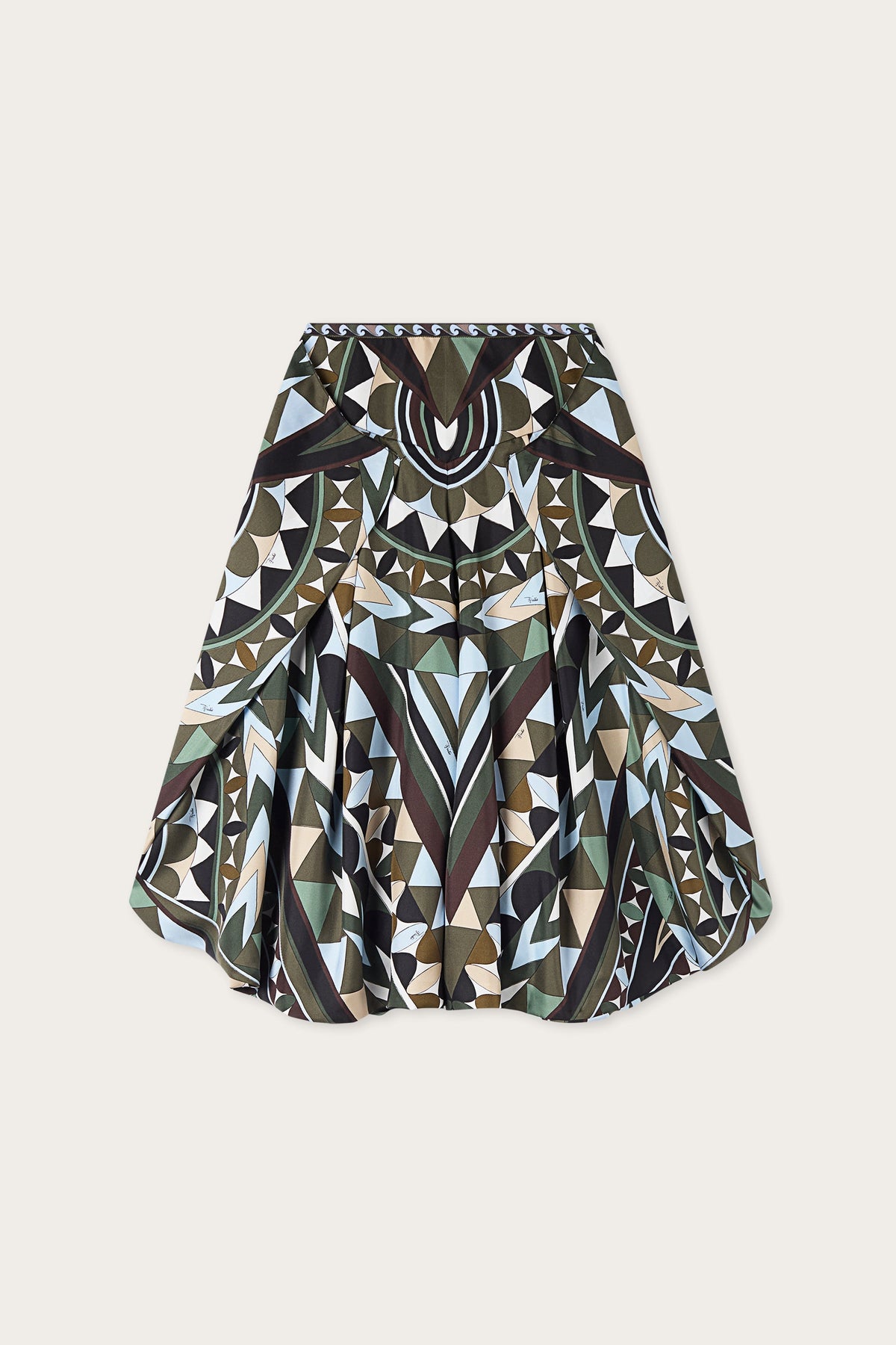 Pucci Manuba Print Wide Silk Pants