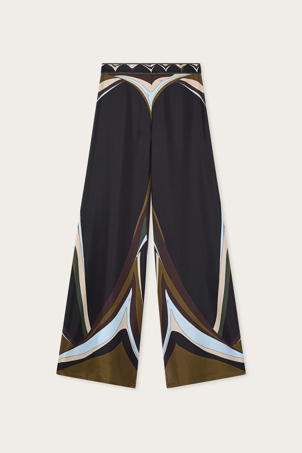 Pucci Fari Print Silk Palazzo Pants