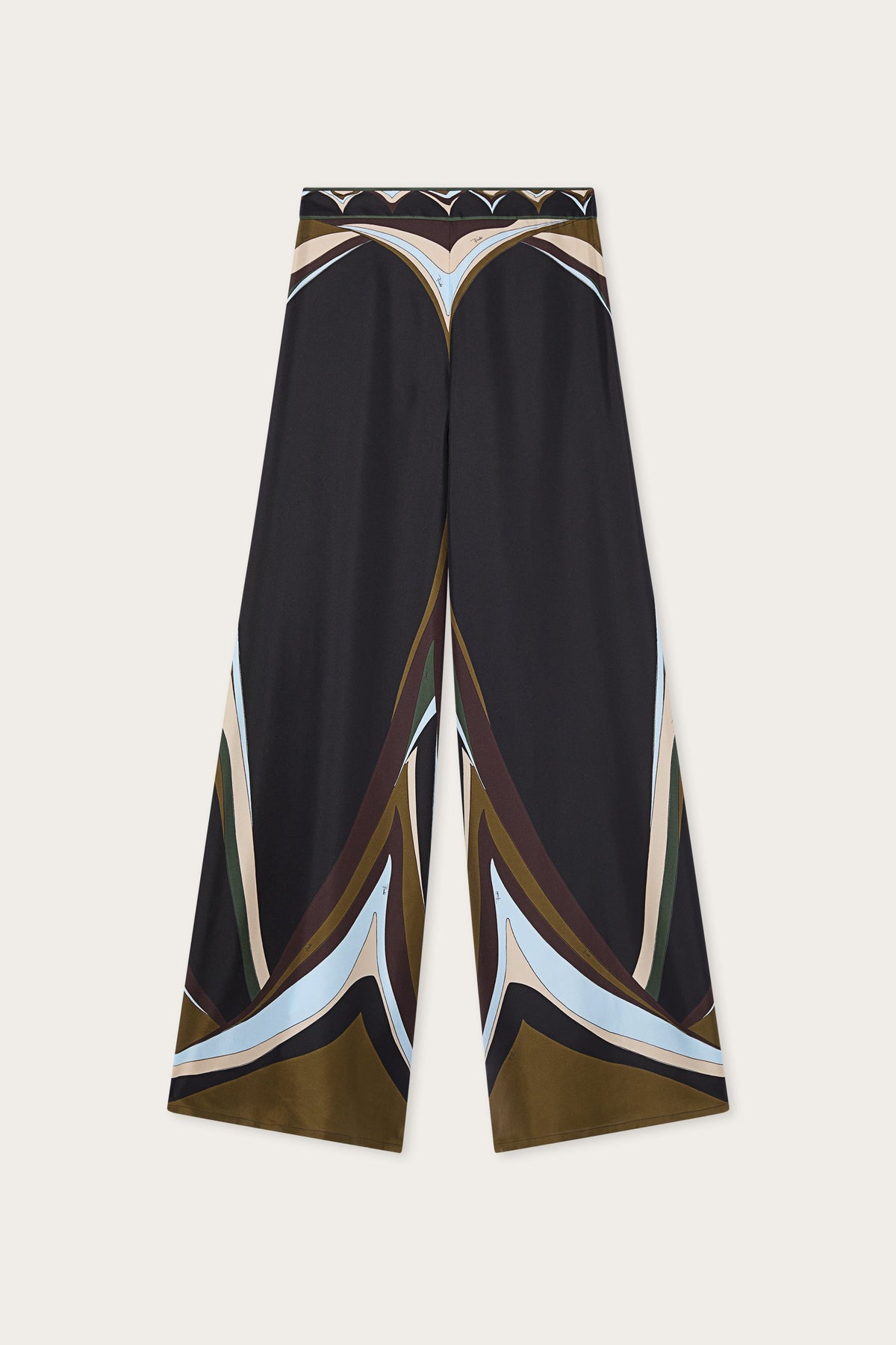 Pucci Fari Print Silk Palazzo Pants