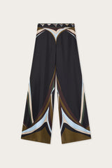 Pucci Fari Print Silk Palazzo Pants