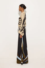 Pucci Fari Print Silk Palazzo Pants