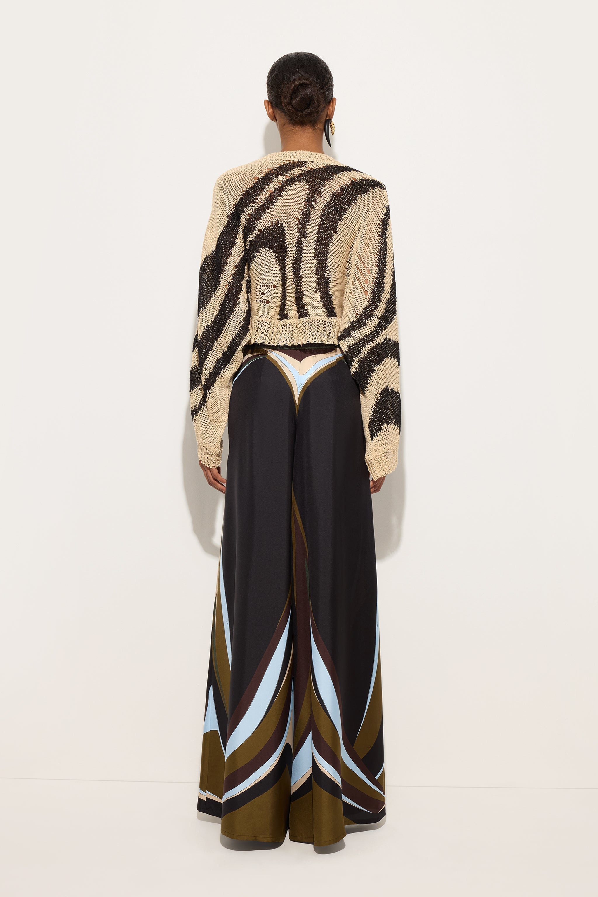 Pucci Fari Print Silk Palazzo Pants