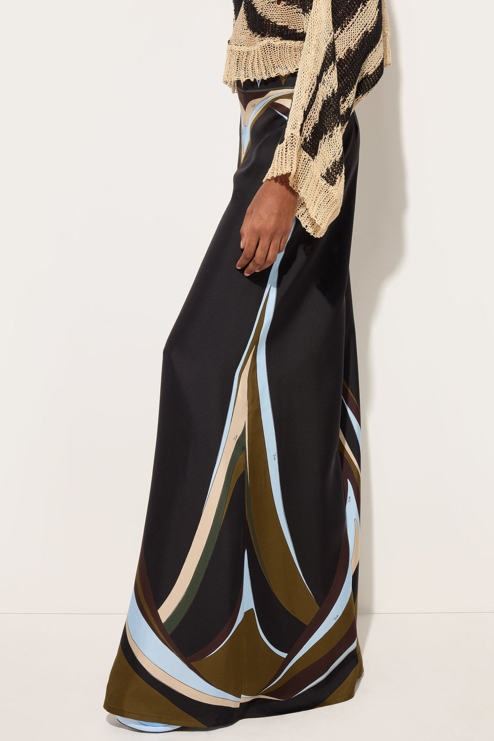 Pucci Fari Print Silk Palazzo Pants