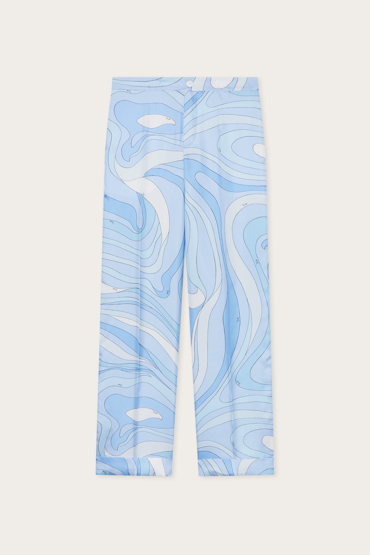 Pucci Marmo Print Silk Pants
