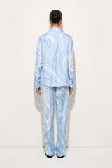 Pucci Marmo Print Silk Pants