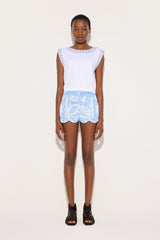 Pucci Angoli Print Scallop trim shorts