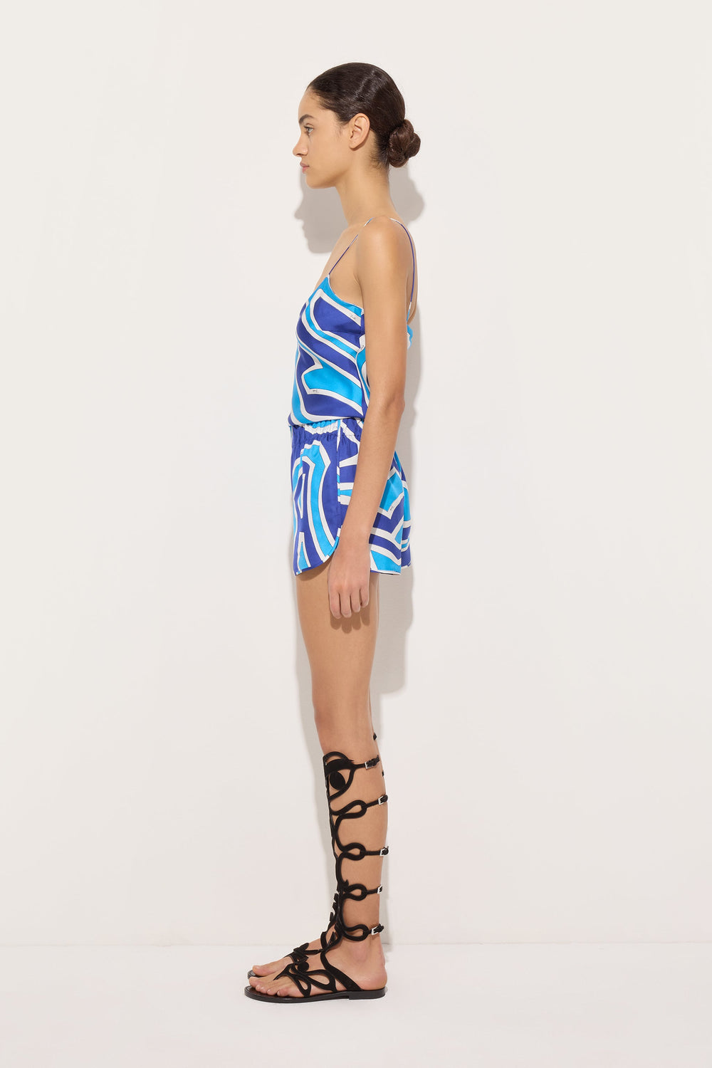 Pucci Labirinto Print Silk Shorts