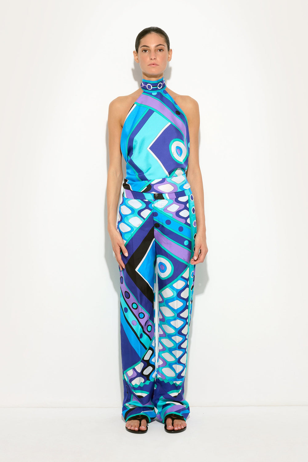 Pucci Vivara Print Silk Pants