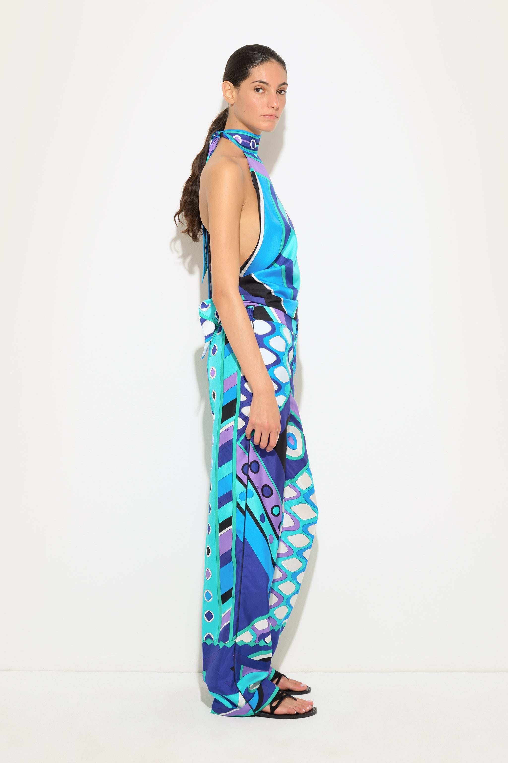 Pucci Vivara Print Silk Pants