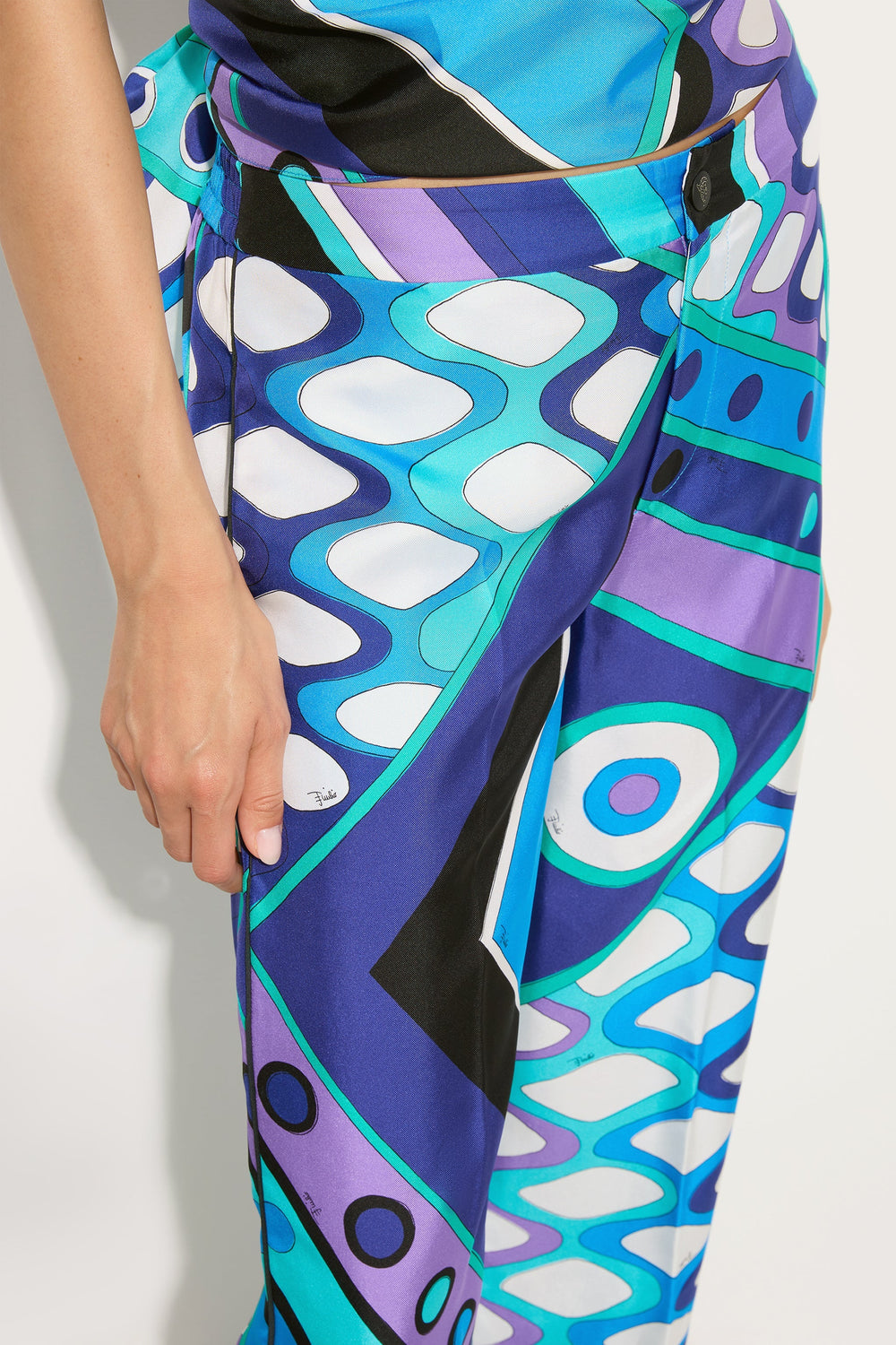 Pucci Vivara Print Silk Pants
