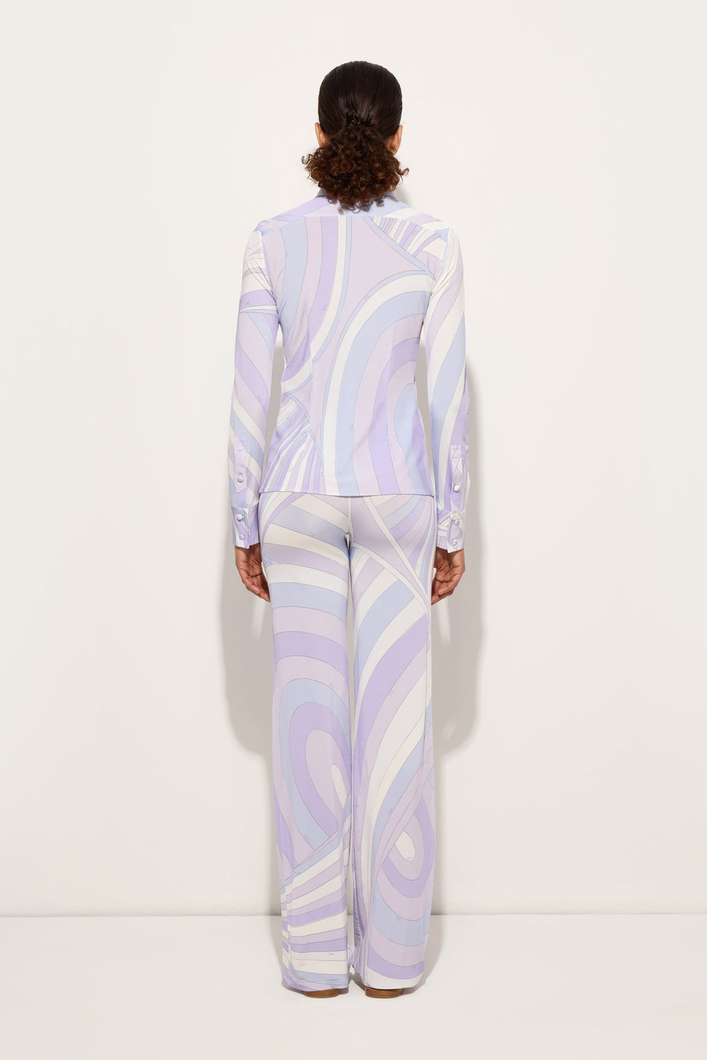 Pucci Iride Print Straight Trousers