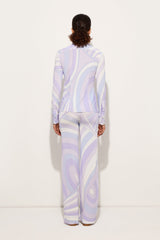 Pucci Iride Print Straight Trousers