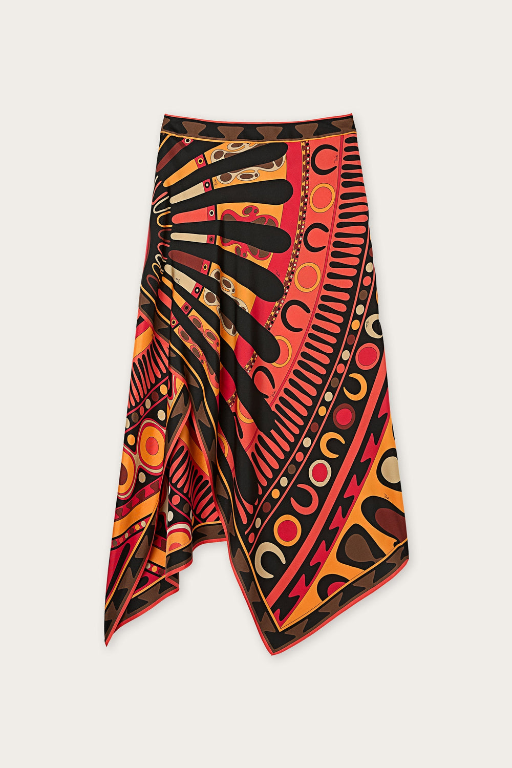 Pucci Soleil Print Silk Scarf Skirt