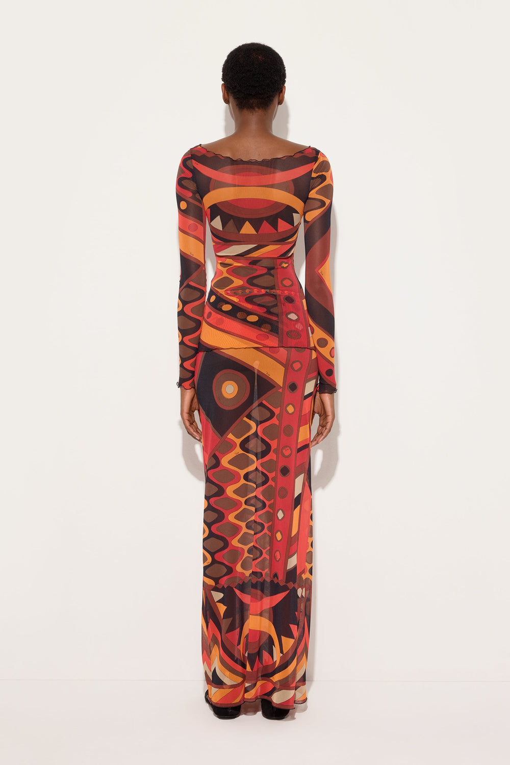 Pucci Vivara Print Long Tulle Skirt