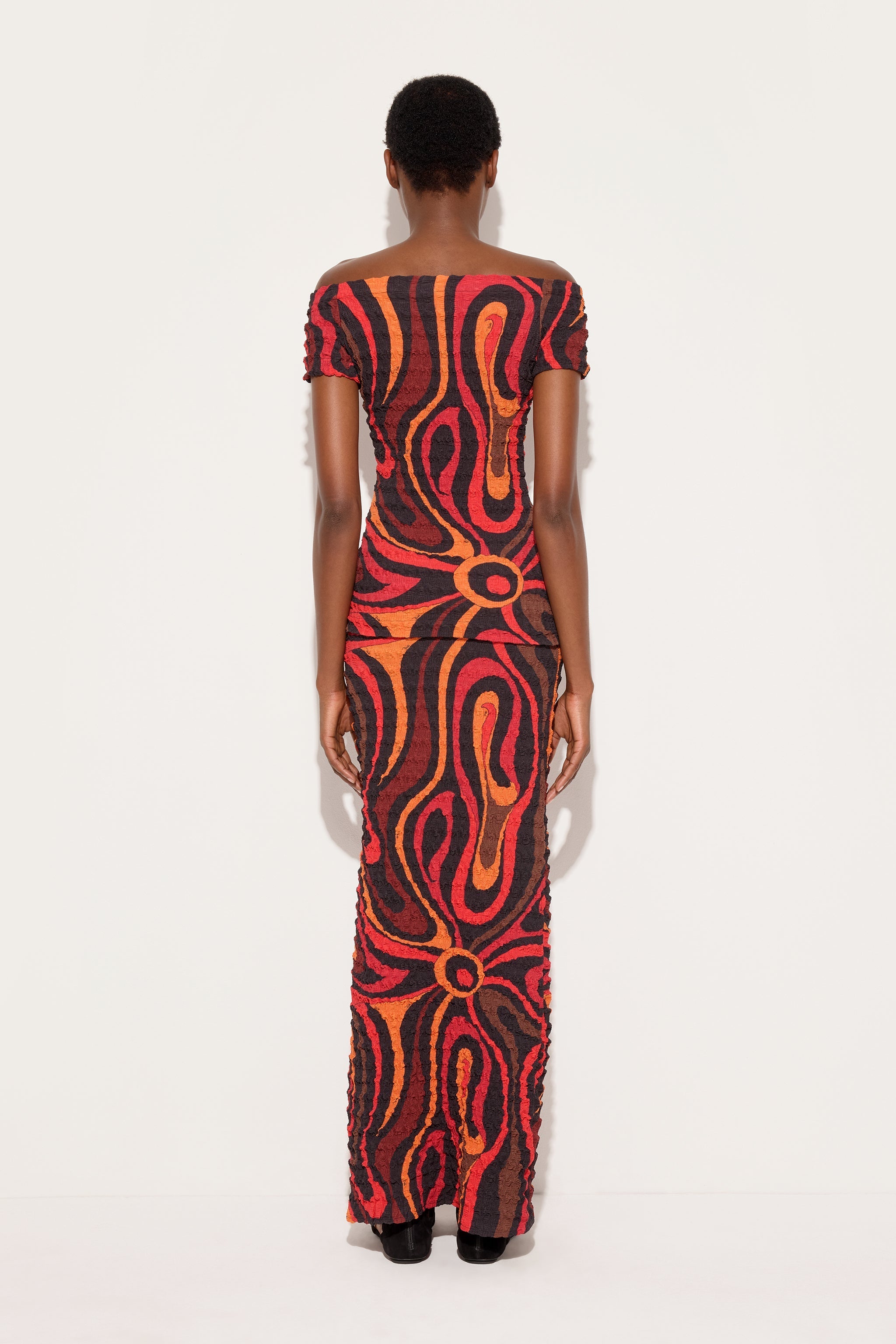 Pucci Marmo Print Shibori Skirt