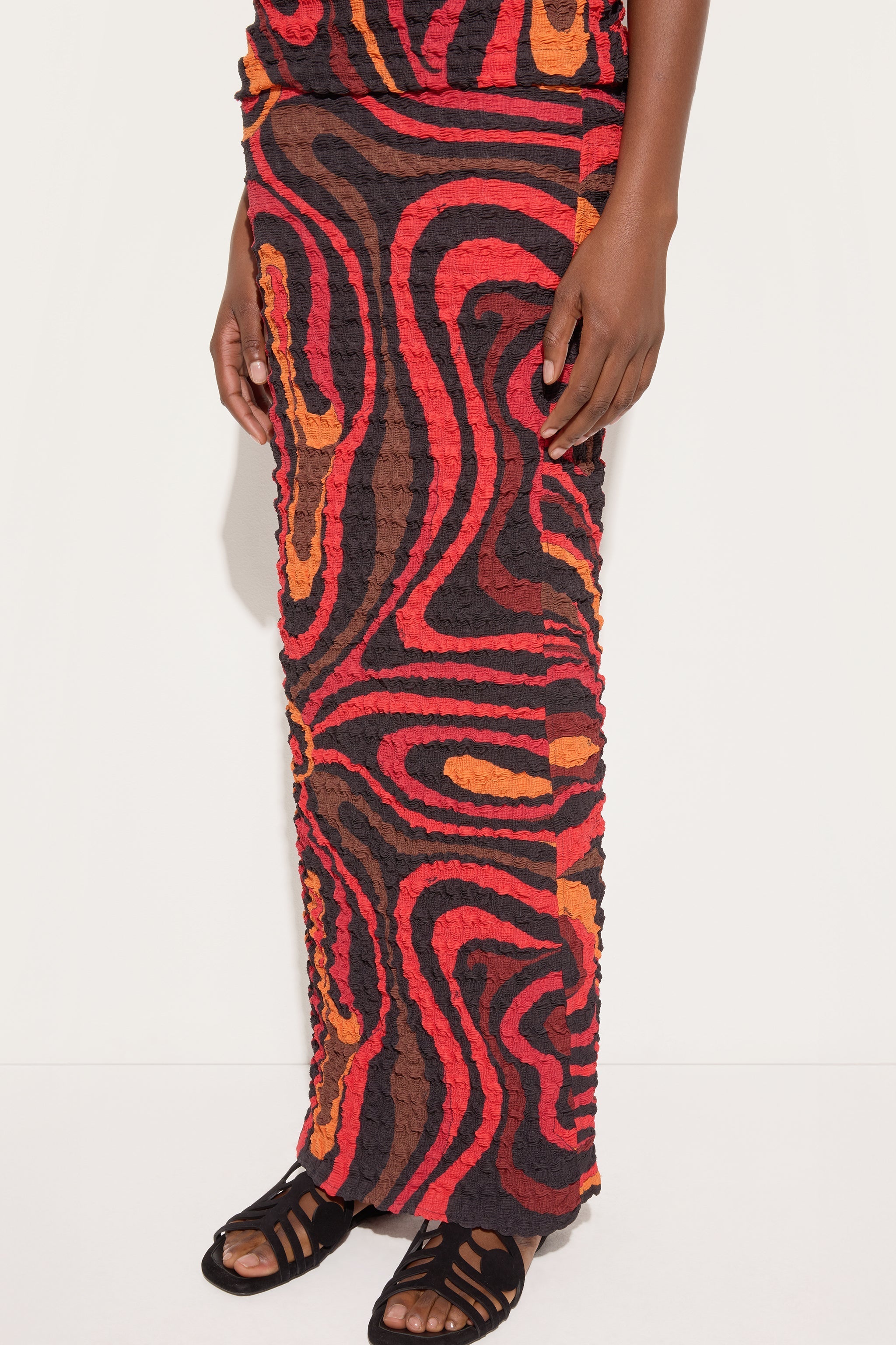 Pucci Marmo Print Shibori Skirt