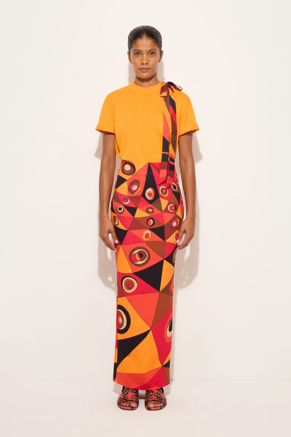 Pucci Occhi Print Long Skirt