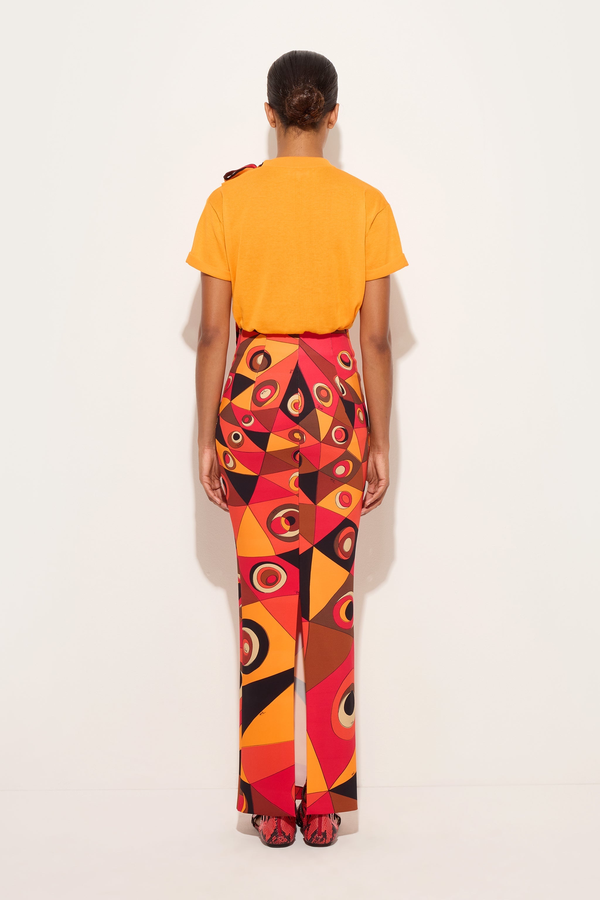 Pucci Occhi Print Long Skirt