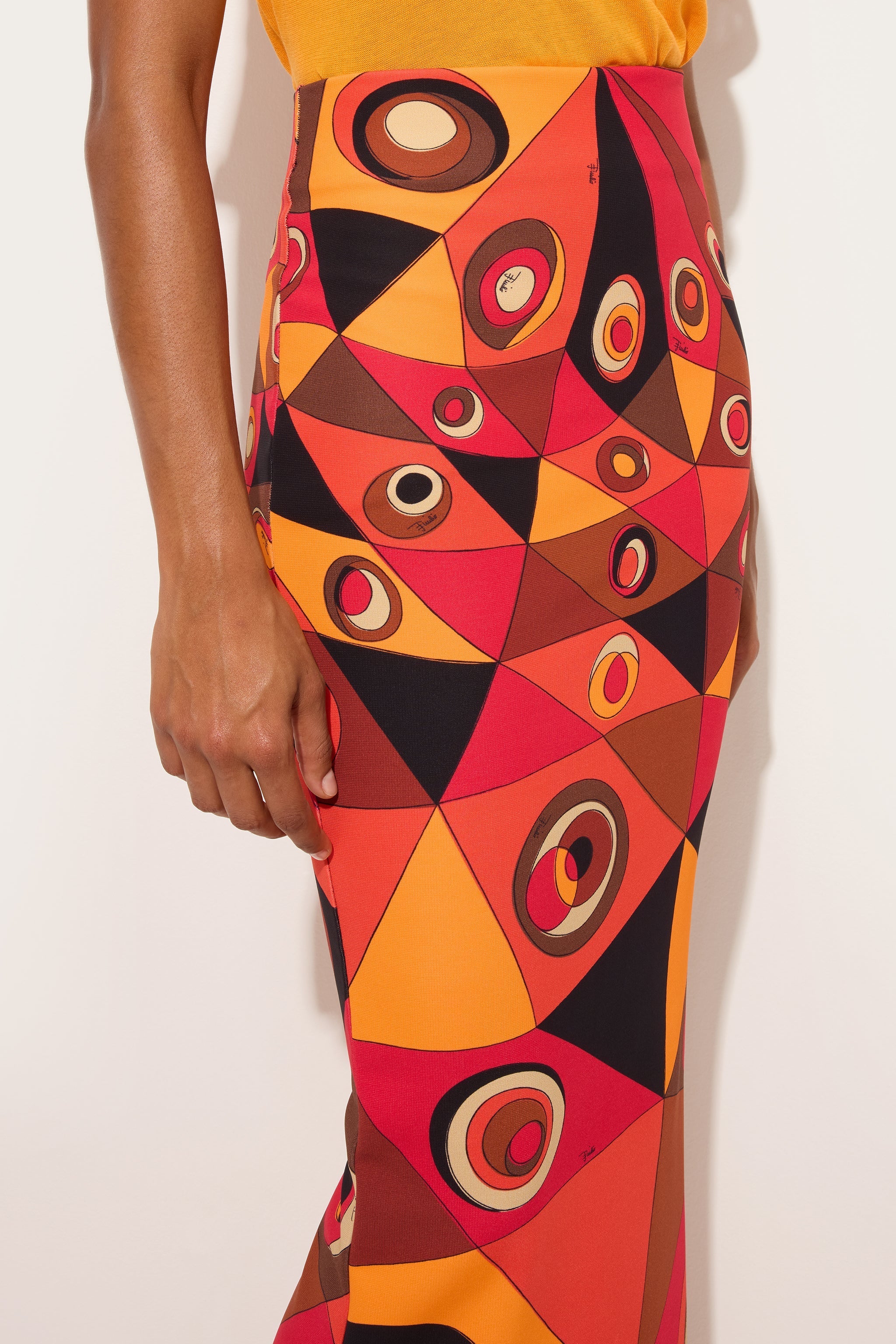 Pucci Occhi Print Long Skirt
