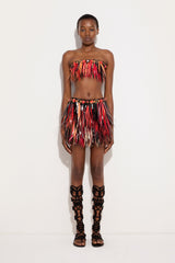 Pucci Embroidered Skirt with Jeweled Belt