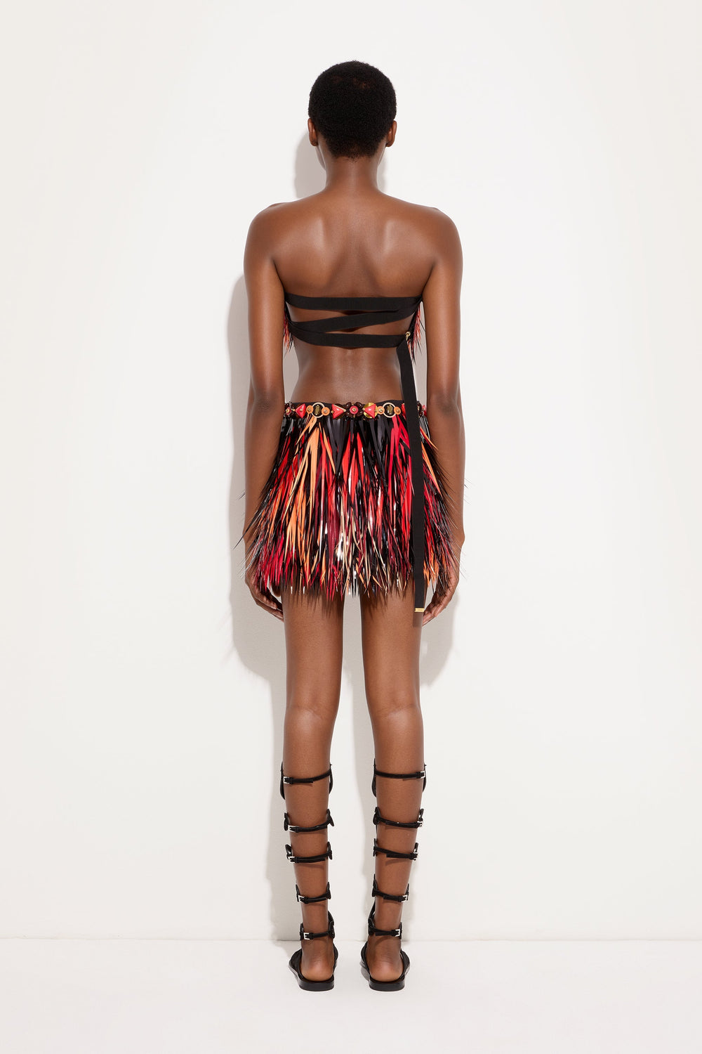 Pucci Embroidered Skirt with Jeweled Belt