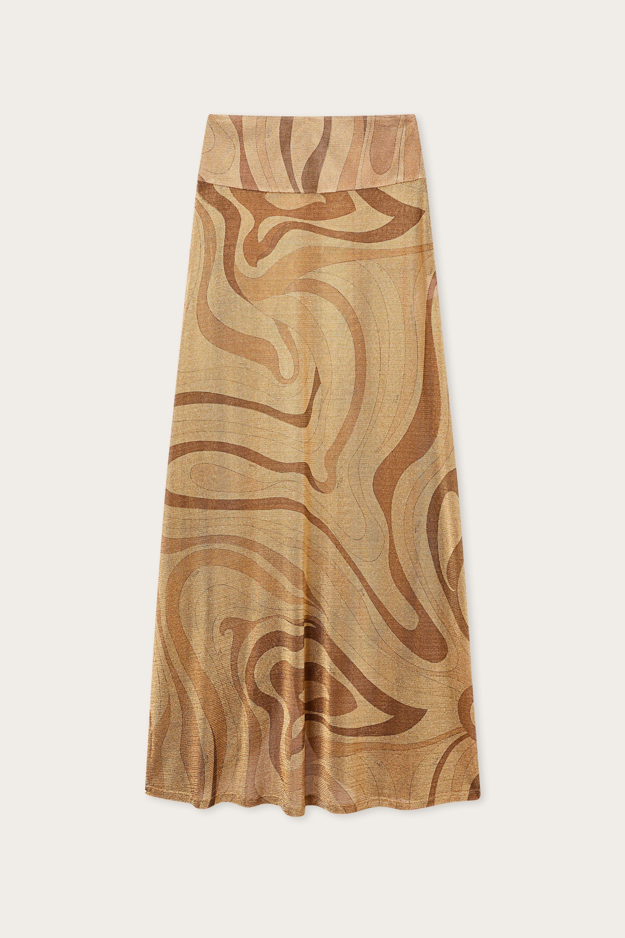 Pucci Marmo Print Lamè Skirt