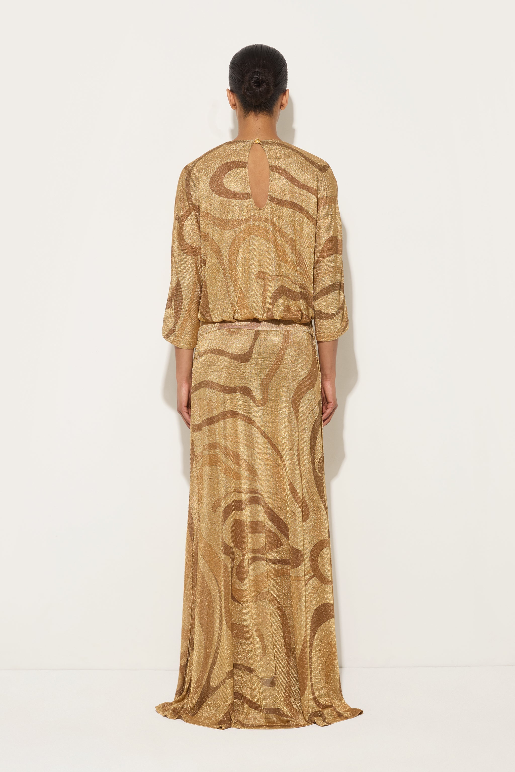 Pucci Marmo Print Lamè Skirt
