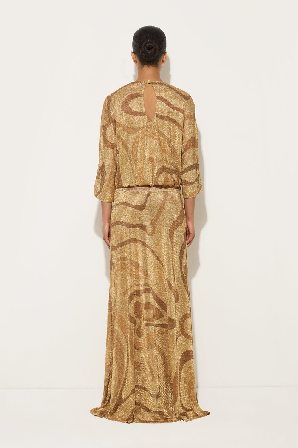 Pucci Marmo Print Lamè Skirt