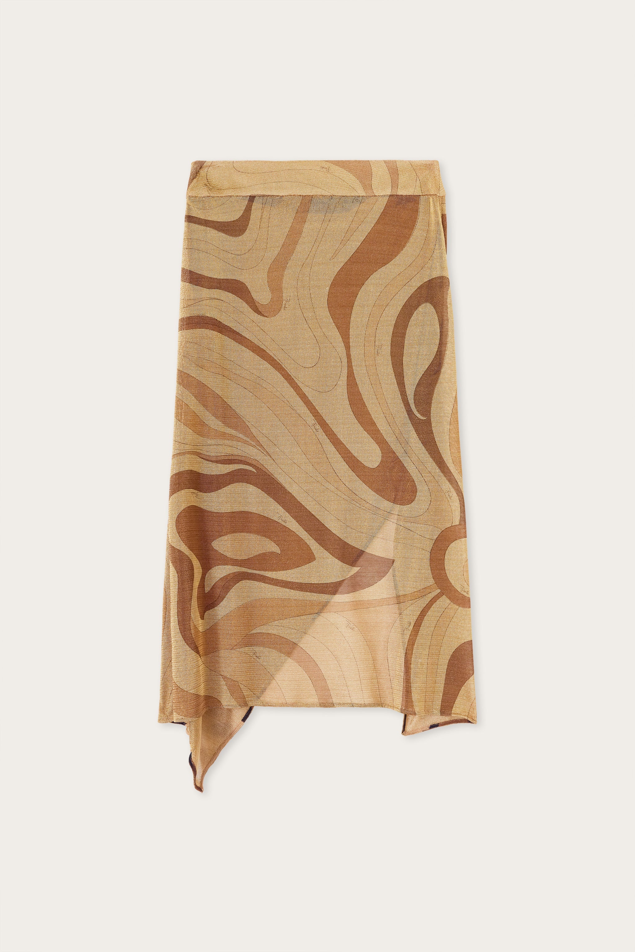Pucci Marmo Print Lamè Skirt